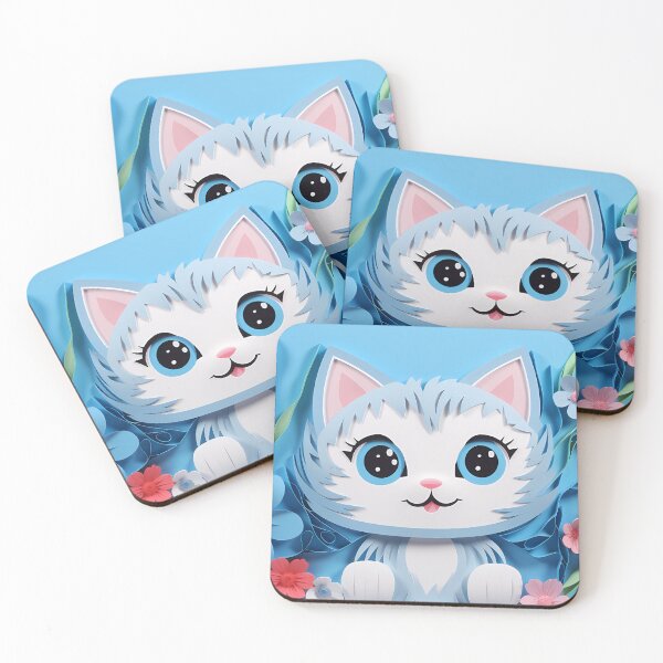 Item preview, Quilled Kawaii Kitten designed and sold by tropicaltee.