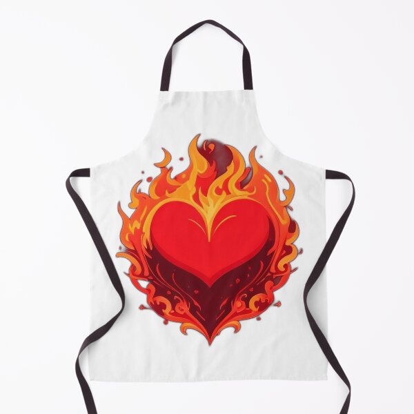 Item preview, Fiery Love Heart designed and sold by PrintifyWorld.