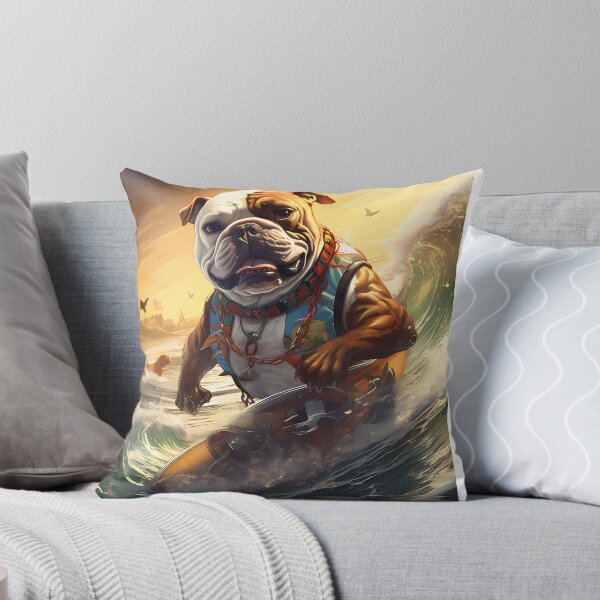Artikelvorschau, Bulldog Surfing entworfen und verkauft von tropicaltee.