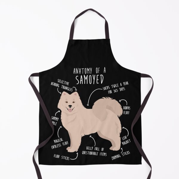 Item preview, Biscuit Cream Samoyed Dog Anatomy designed and sold by Clara Hollins.