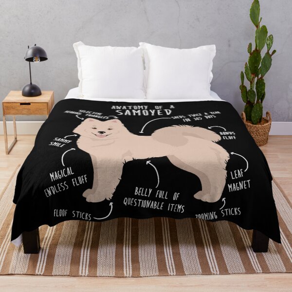 Item preview, Biscuit Cream Samoyed Dog Anatomy designed and sold by Clara Hollins.