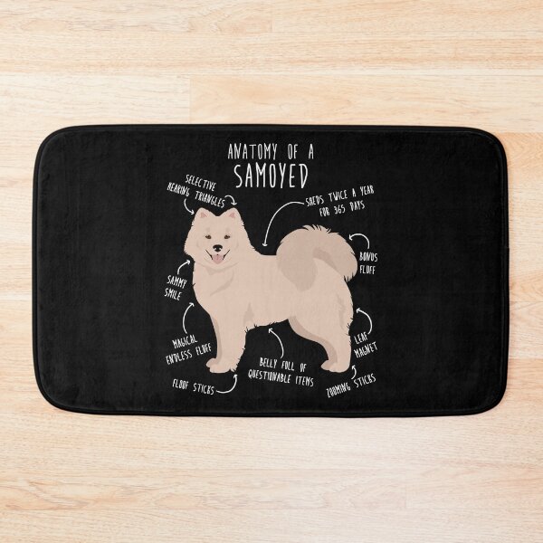 Item preview, Biscuit Cream Samoyed Dog Anatomy designed and sold by Clara Hollins.