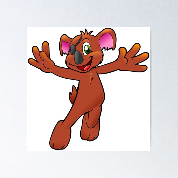 Item preview, Cartoon koala designed and sold by dynamitfrosch.