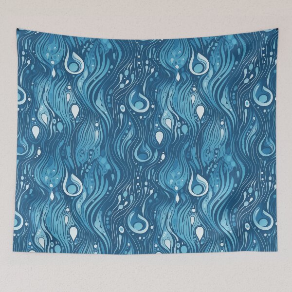 Item preview, Blue Serenity Water Drops designed and sold by MuseMavenDesign.