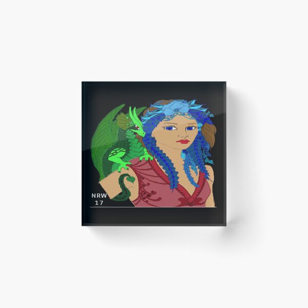 Item preview, dragoness drawing designed and sold by natnat7w.