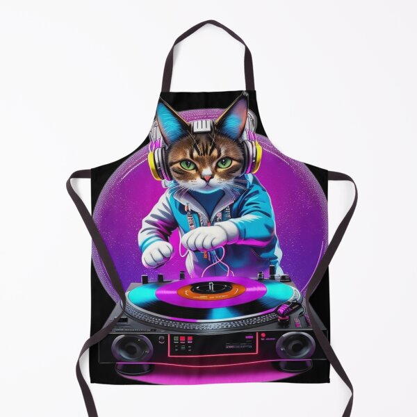 Item preview, Cat DJ Disc Jockey Cat Scratching Turntable T Shirt Merch designed and sold by PRINTS2HOT.