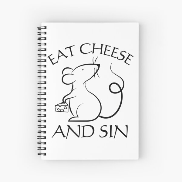 Item preview, Eat Cheese And Sin, Funny Mouse Tee, cheese love designed and sold by Nicet-shirt1.