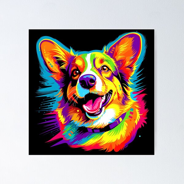 Item preview, Adorable little Corgi Pupp abstract design. designed and sold by Artbyminga.