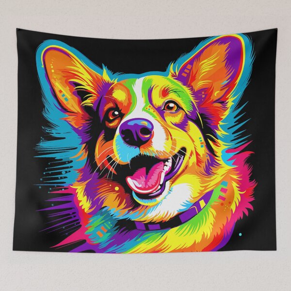 Item preview, Adorable little Corgi Pupp abstract design. designed and sold by Artbyminga.