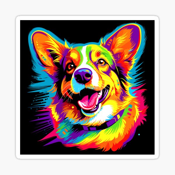 Item preview, Adorable little Corgi Pupp abstract design. designed and sold by Artbyminga.