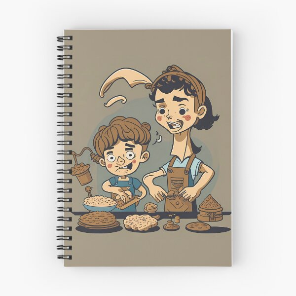 Item preview, boy making cake with mom designed and sold by Melquidedec.
