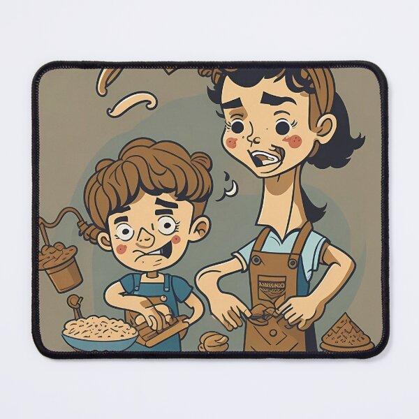 Item preview, boy making cake with mom designed and sold by Melquidedec.