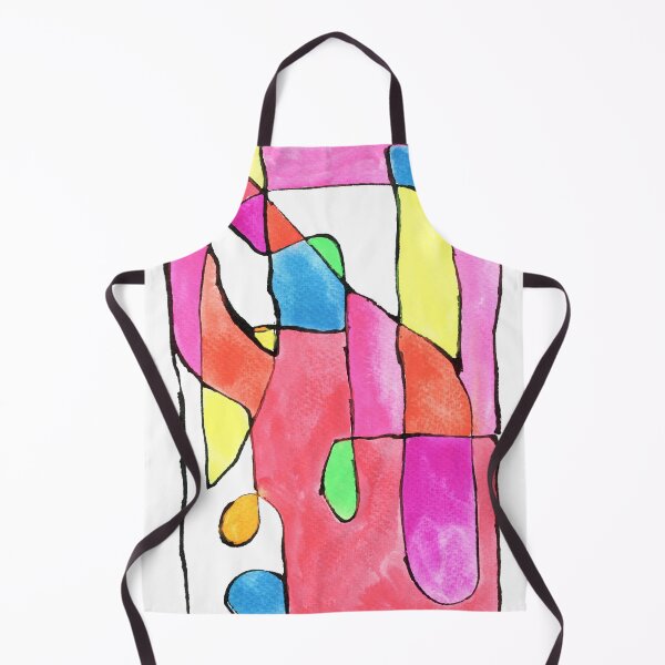 Item preview, Geometric neon line drawing watercolor painting designed and sold by AnissaF.