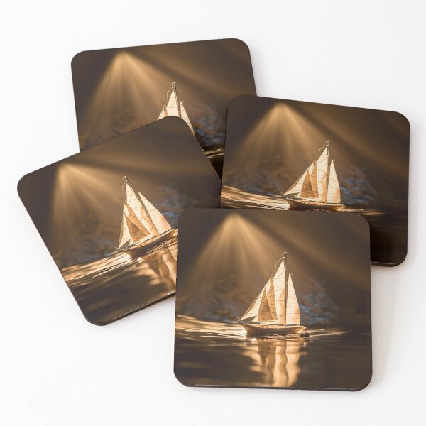 Item preview, Golden Hour Tranquil Waters Sail Boat #02 designed and sold by AirborneMark.