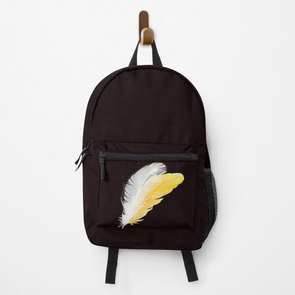 Item preview, feathers yellow white summer bird vintage designed and sold by Eden3.