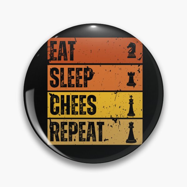 Item preview, Eat, Sleep, Chess, Repeat - Vintage Chess Lifestyle designed and sold by Zandalus.