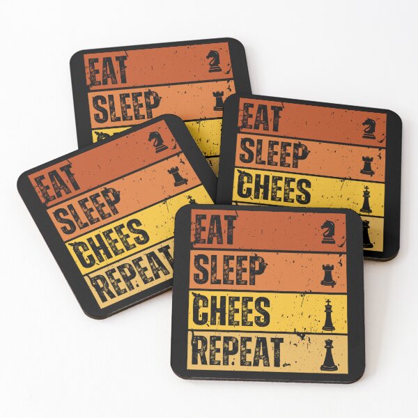 Item preview, Eat, Sleep, Chess, Repeat - Vintage Chess Lifestyle designed and sold by Zandalus.