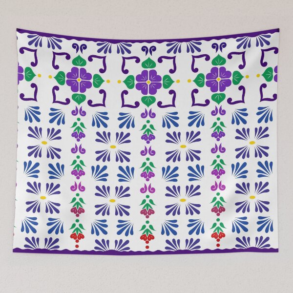 Item preview, Purple 3, Framed Talavera Flower designed and sold by elizdesign.