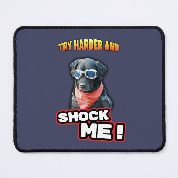 Item preview, TRY HARDER AND SHOCK ME! - Skeptical Dog  designed and sold by PelucheRecords.