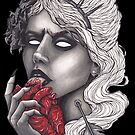 « fille lécher coeur » par Galbrin