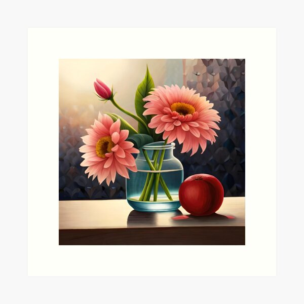 Flowers wall art design Art Print