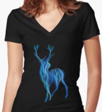 Prongs Women's Fitted V-Neck T-Shirt