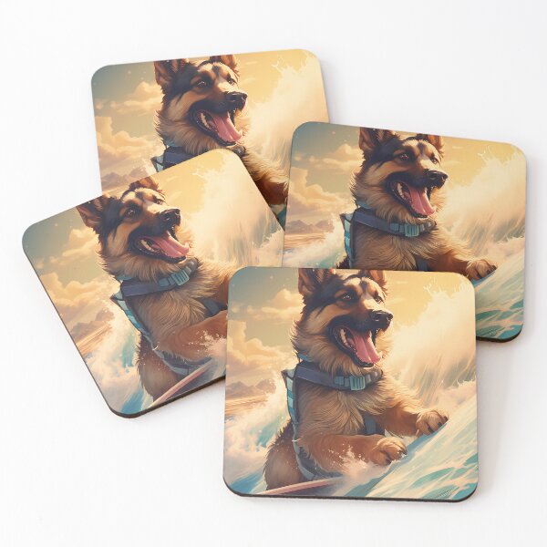 Item preview, German Sheperd Surfing designed and sold by tropicaltee.