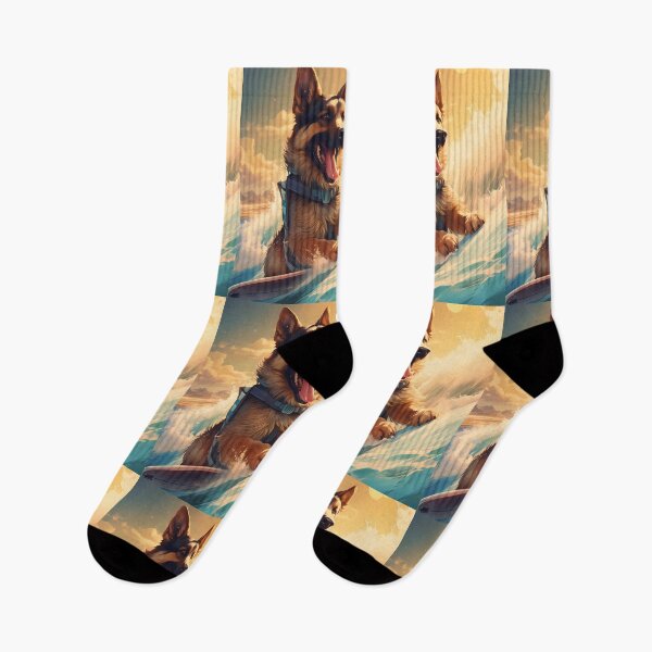 Item preview, German Sheperd Surfing designed and sold by tropicaltee.