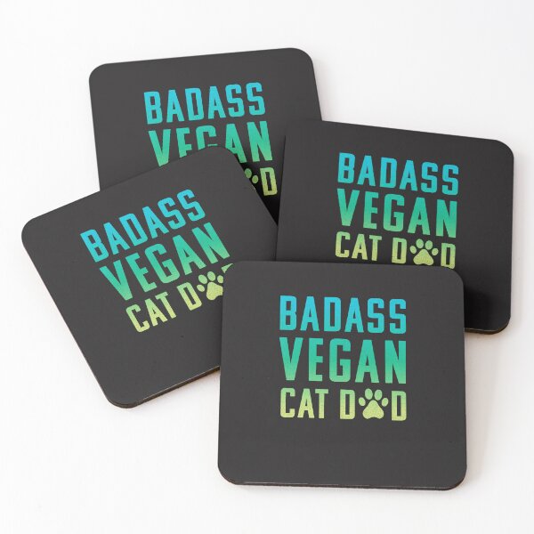 Item preview, Badass Vegan Cat Dad Shirt  Cute Vegan Shirt For Cat Lovers  designed and sold by JamesPerezd.