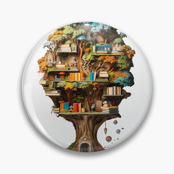 Item preview, Treehouse with Books designed and sold by ComerPrintCo.