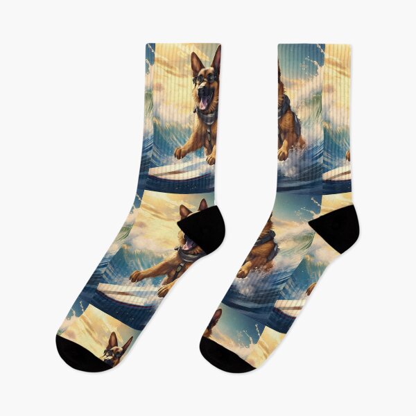 Item preview, German Sheperd Surfing designed and sold by tropicaltee.