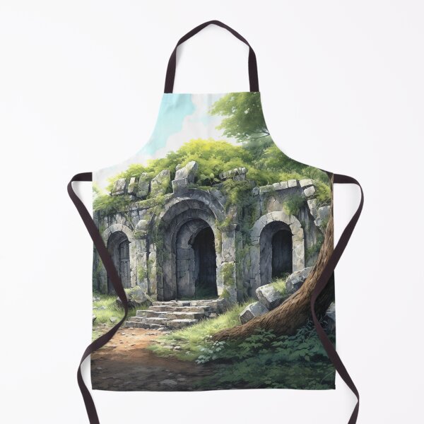Item preview, Forests Mausoleum -Uncaptioned - Digital Watercolour Art - Liminal Concept Art designed and sold by liminal-concept.