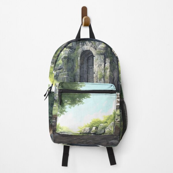 Item preview, Forests Mausoleum -Uncaptioned - Digital Watercolour Art - Liminal Concept Art designed and sold by liminal-concept.