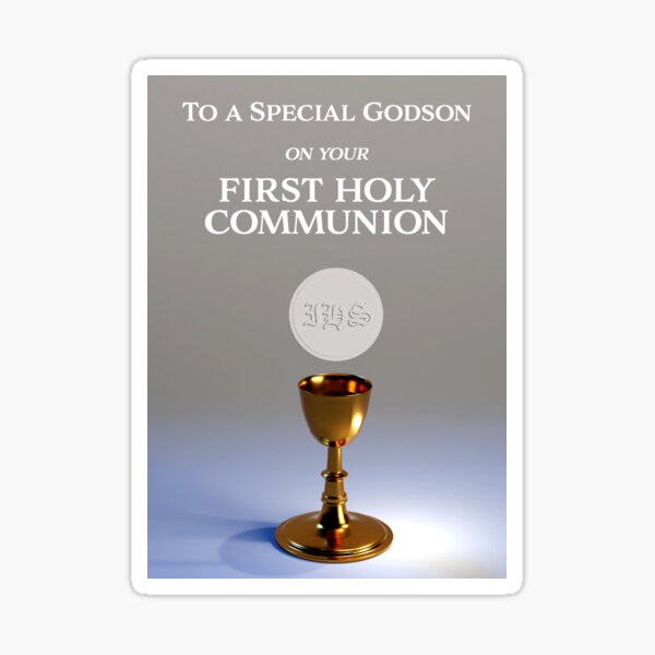 Item preview, First Holy Communion Card Godparent to Godson designed and sold by KTSubz Designs.