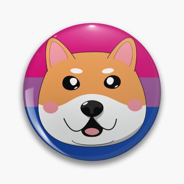 Item preview, Shiba Inu Dog Bisexual Pride Flag designed and sold by RadicalPrintsByCas.
