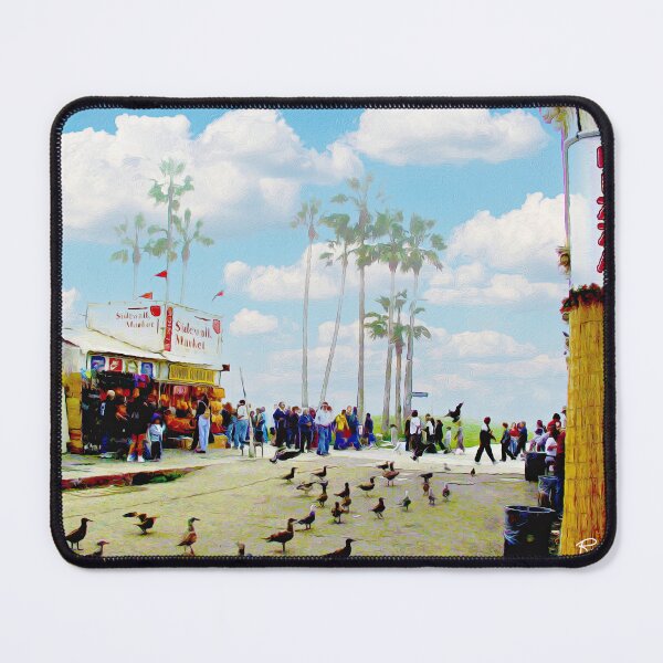 Item preview, SIDEWALK MARKET IN VENICE BEACH designed and sold by ArtbyRolleen.