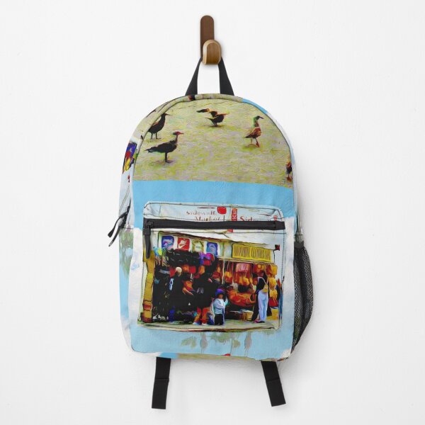 Item preview, SIDEWALK MARKET IN VENICE BEACH designed and sold by ArtbyRolleen.
