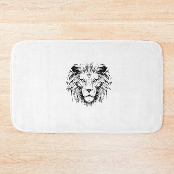 Item preview, lion line art designed and sold by DeluxBee.