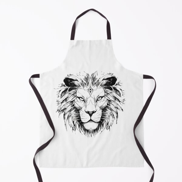 Item preview, lion line art designed and sold by DeluxBee.