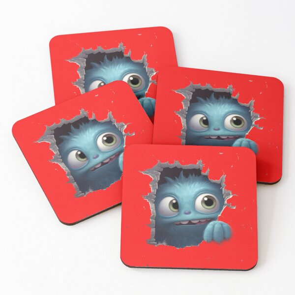 Item preview, Peek-a-Boo , Cute monster peeking through designed and sold by Very Peculiar.
