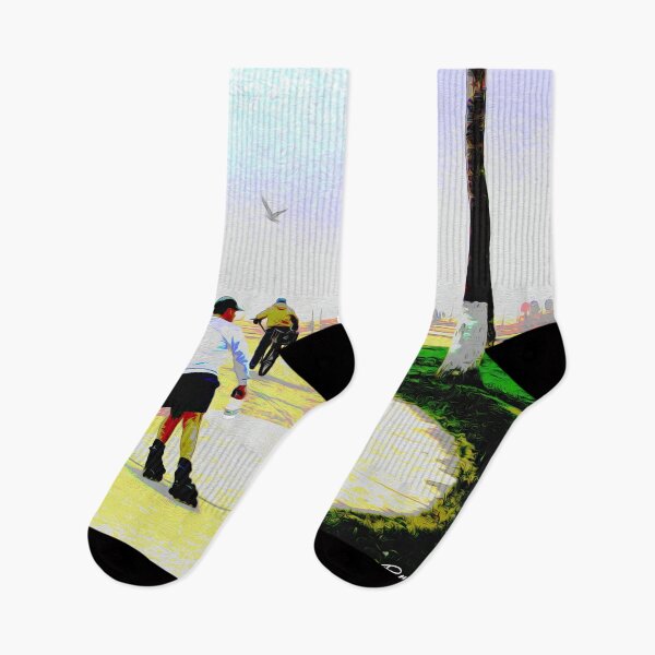 Item preview, SKATERS, WALKERS AND BIKERS designed and sold by ArtbyRolleen.