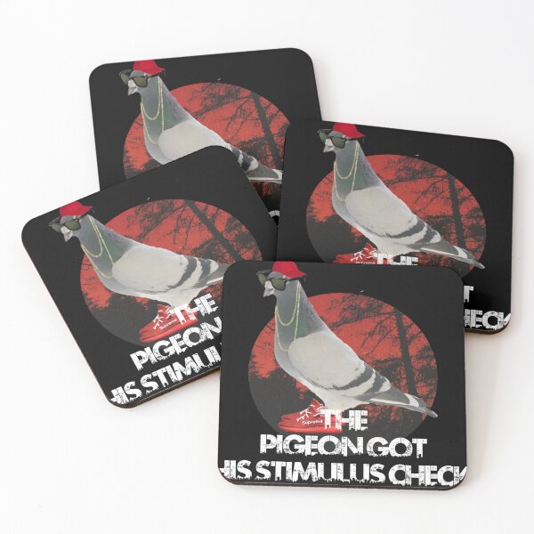 Item preview, The pigeon got the stimulus check  designed and sold by Guiltygraphics.
