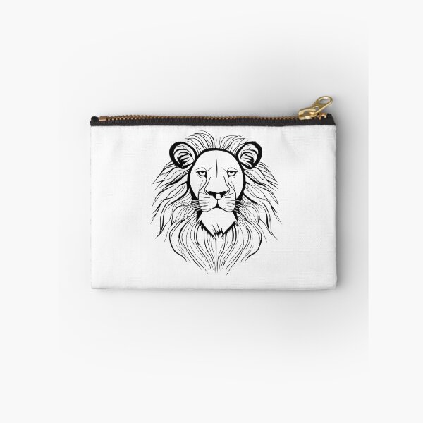 Item preview, lion line art designed and sold by DeluxBee.