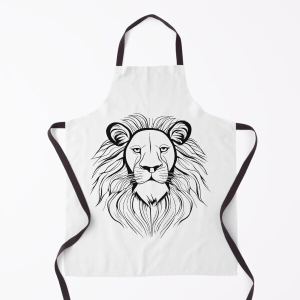 Item preview, lion line art designed and sold by DeluxBee.