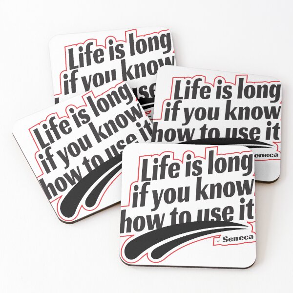 Item preview, Quotes Daily Stoic Life Is Long Saneca designed and sold by artbibun.