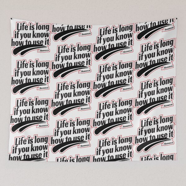 Item preview, Quotes Daily Stoic Life Is Long Saneca designed and sold by artbibun.