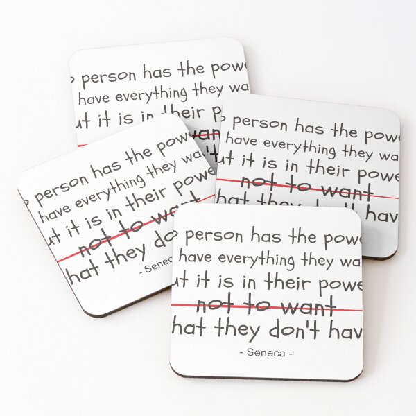 Item preview, Quotes Daily Stoic No Person Power Saneca designed and sold by artbibun.