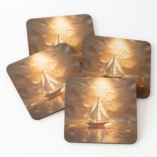 Item preview, Golden Hour Tranquil Waters Sail Boat #01 designed and sold by AirborneMark.