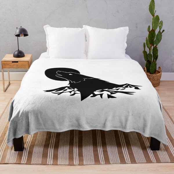 Item preview, Wolf in the mountains silhouette designed and sold by CreationsByBear.