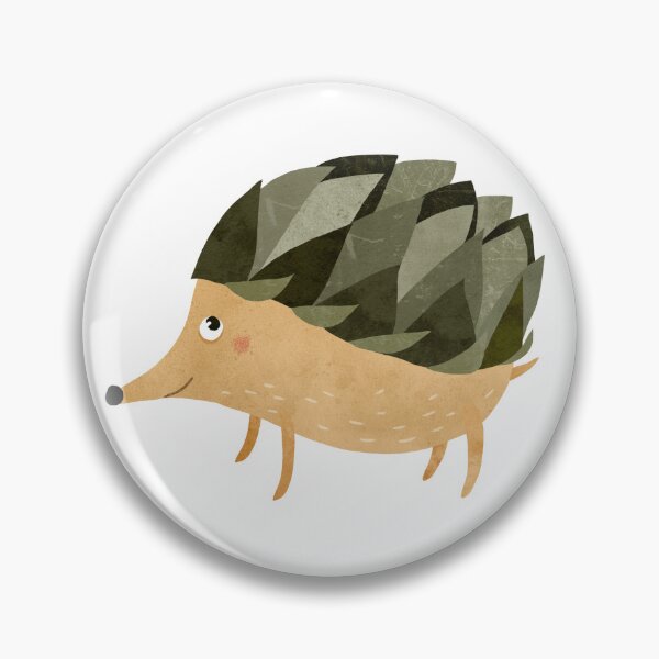 Item preview, Cute hedgehog with needle-leaves, forest cute animal designed and sold by anastasiia-khy.